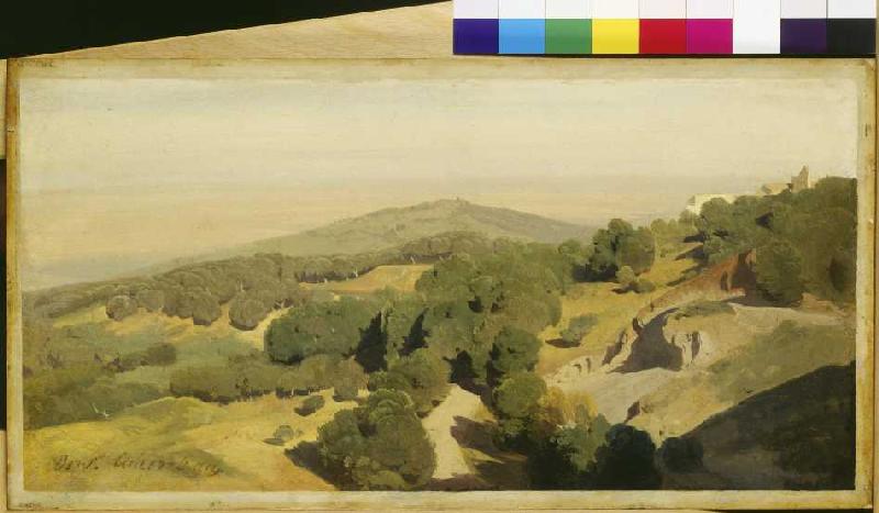 Sabiner Berge bei Tivoli van Oswald Achenbach