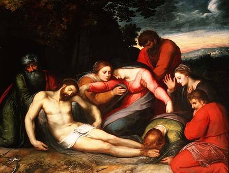 The Lamentation of Christ van Otto van Veen