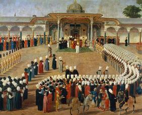 Reception at the Court of Sultan Selim III (1761-1807) at the Topkapi Palace