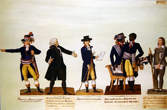 Deputies of the National Convention, Mirabeau and Deputy Granet. c.1794-5 van P. A. Lesueur