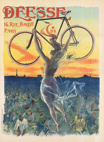 French Art Nouveau Poster for Deesse Bicycles van Pal