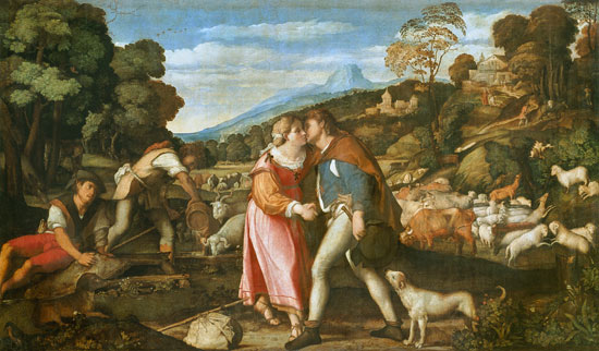 Jakob und Rahel van Palma il Vecchio (eigentl. Jacopo Negretti)