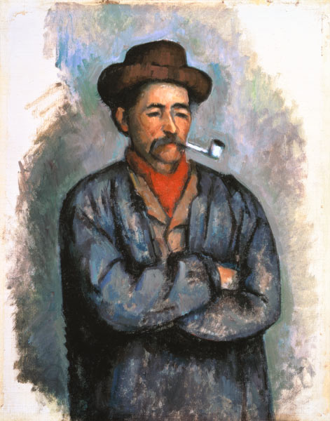 Mann mit Pfeife van Paul Cézanne