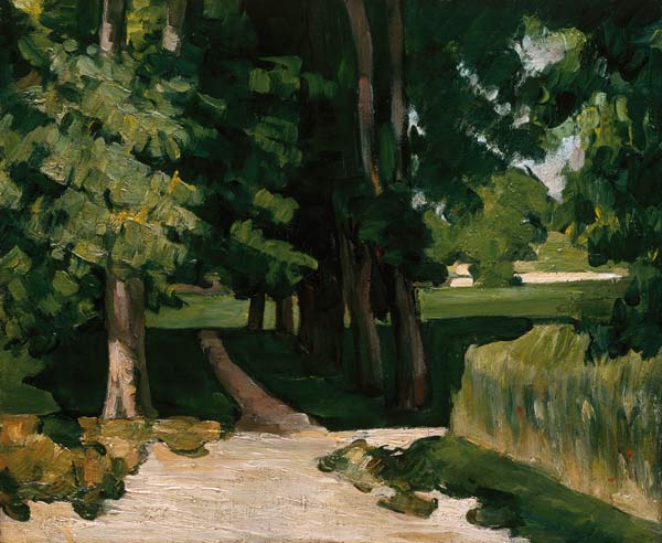 The Avenue at the Jas de Bouffan van Paul Cézanne