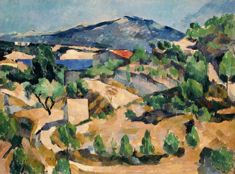 Bergen in de Franse Provence van Paul Cézanne