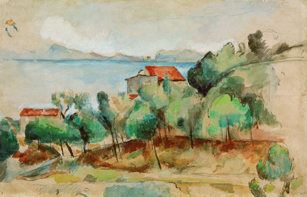 The bay of Estaque van Paul Cézanne