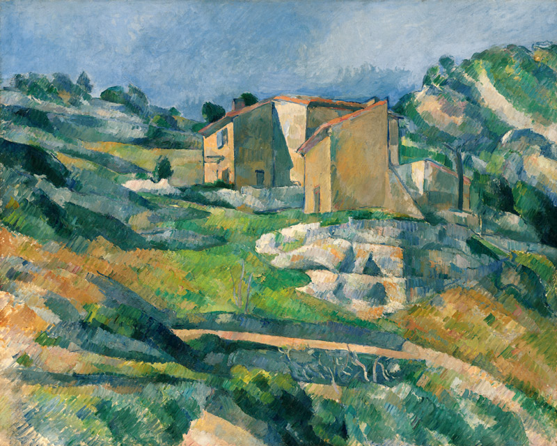 Houses in Provence: The Riaux Valley near L’Estaque van Paul Cézanne