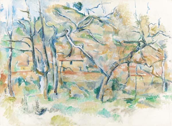 Trees and houses, Provence van Paul Cézanne