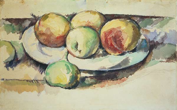 Still Life of Peaches and Figs van Paul Cézanne