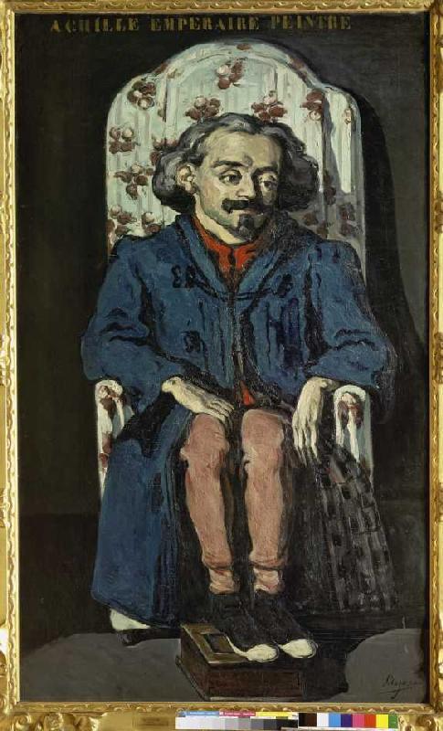 Bildnis Achille Emperaire im Lehnstuhl. van Paul Cézanne