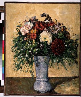 Flowers in a Blue Vase