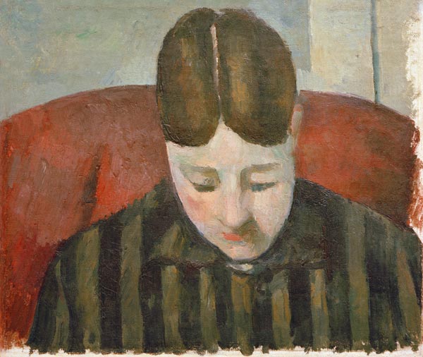 Portrait Madame Cézanne (V.) van Paul Cézanne