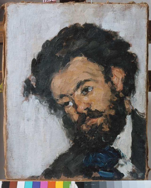 Fortuné Marion (Schwarzer Kopf) van Paul Cézanne