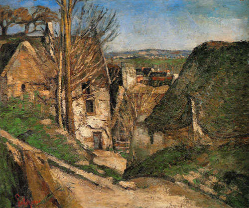 La maison du pendu (Auvers-sur-Oise) van Paul Cézanne