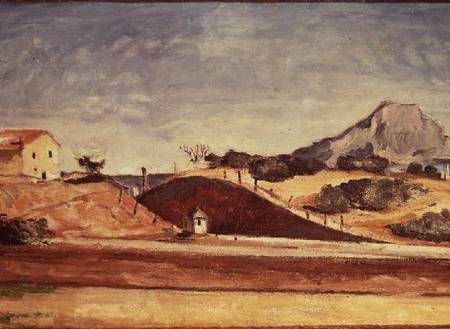 The Railway Cutting van Paul Cézanne