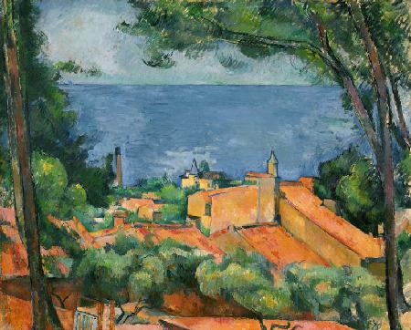 De burcht van  Estaque  - Paul Cézanne 1883/85