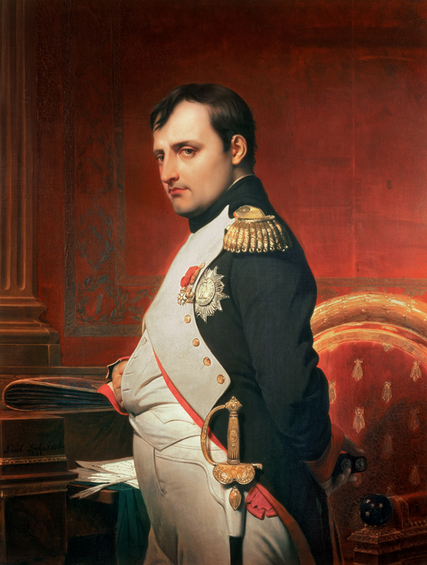 Napoleon (1769-1821)  in zijn herenkamer van Hippolyte (Paul) Delaroche
