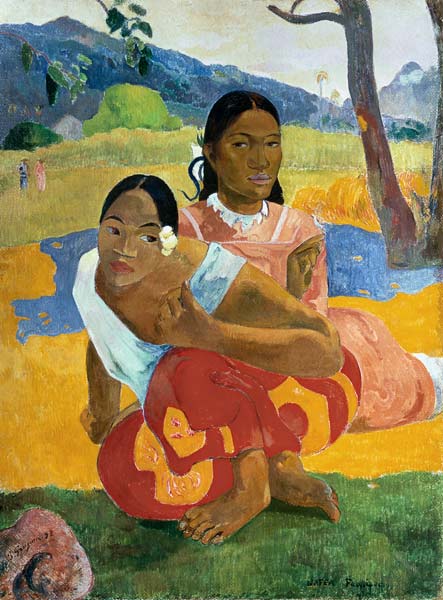 Nafea Faaipoipo (When are you Getting Married?) van Paul Gauguin