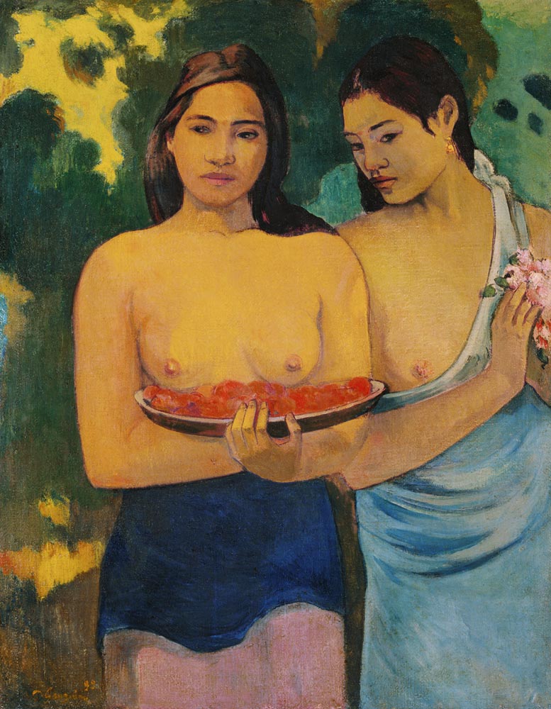 Tahitische vrouwen van Paul Gauguin