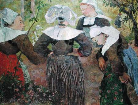 Four Breton Women van Paul Gauguin