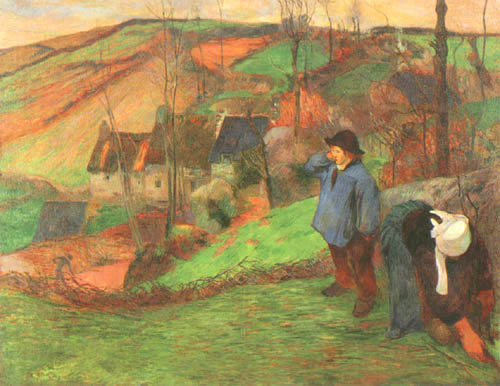 Bretonischer Schäfer van Paul Gauguin