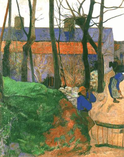 Häuser in Le Pouldu van Paul Gauguin