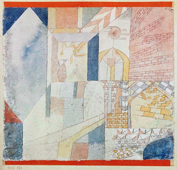 Architektur mit dem Krug van Paul Klee