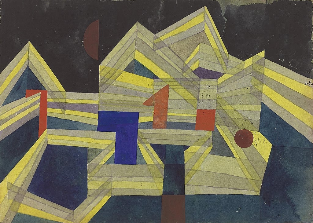 Architektur, transparent-strukturell van Paul Klee