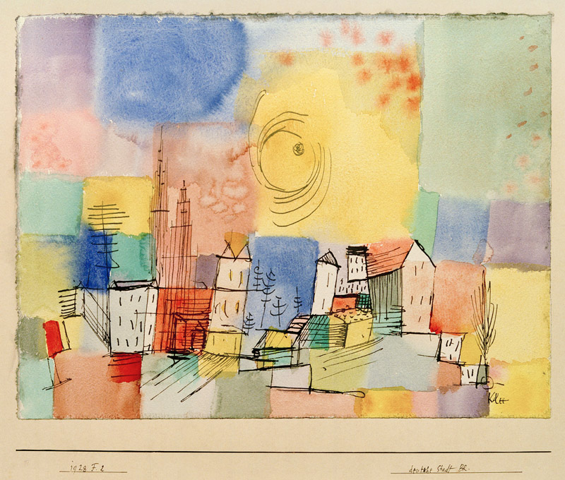 Deutsche Stadt BR, 1928.152 (F 2) van Paul Klee