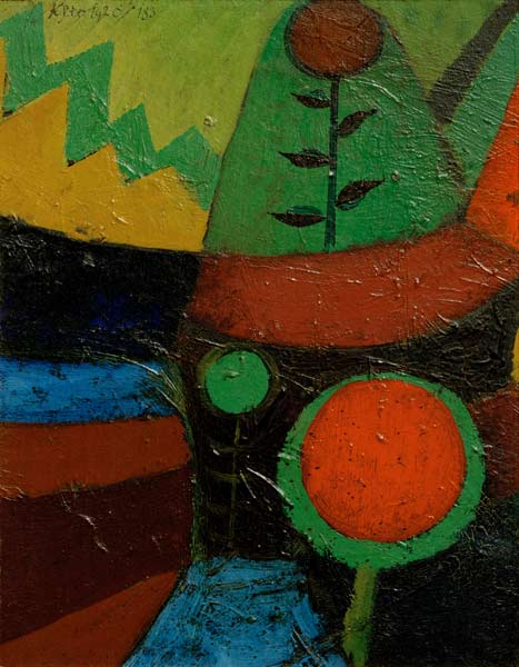 Drei Blumen, 1920, 183. van Paul Klee