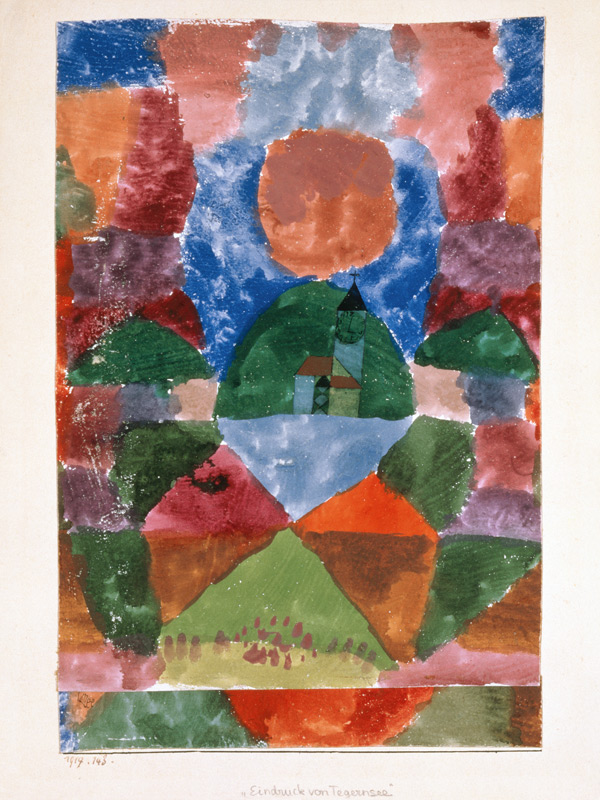 Eindruck von Tegernsee van Paul Klee