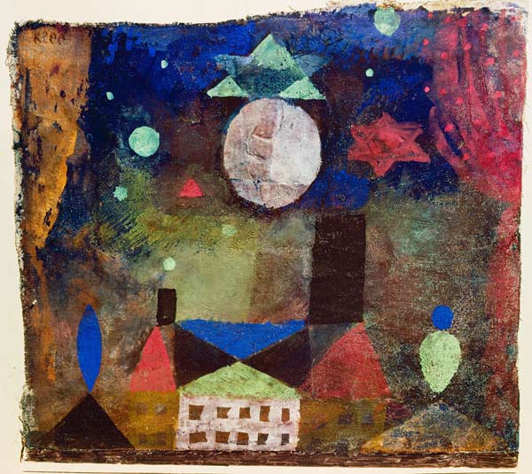 Stern über bösen Häusern van Paul Klee