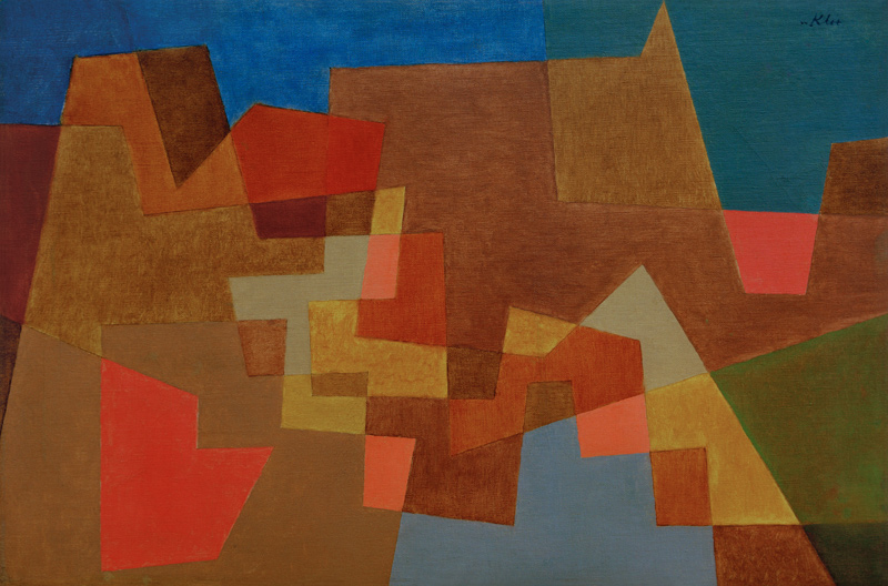 Ueberbrueckung, 1935. van Paul Klee