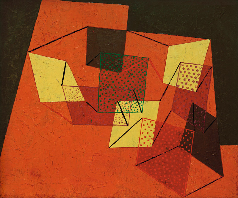 Verspannte Flaechen, 1930. van Paul Klee