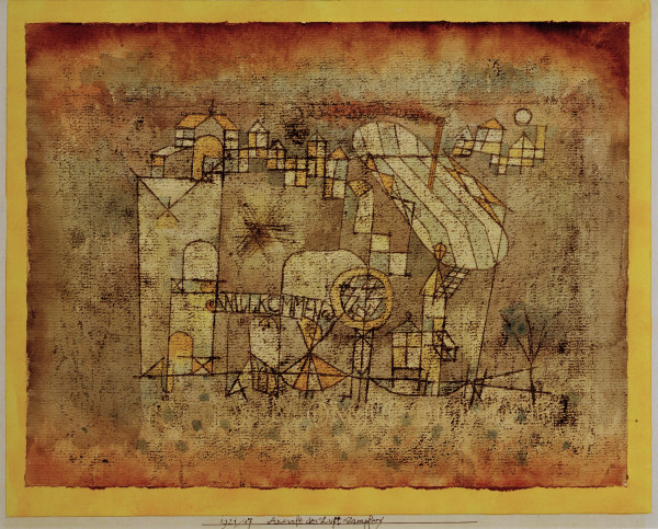 Ankunft des Luft=dampfers, van Paul Klee