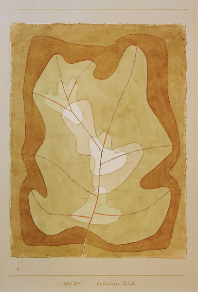 Belicht blad  van Paul Klee