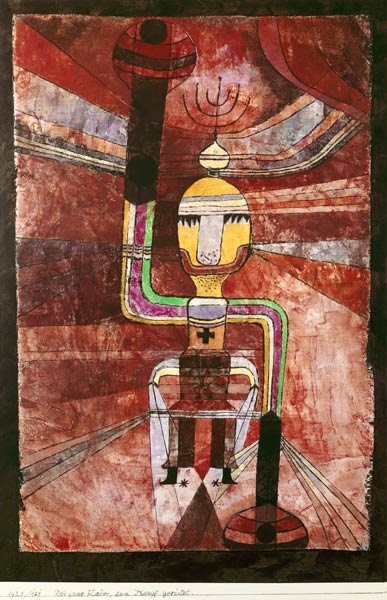 Der grosse Kaiser, zum Kampf geruestet, van Paul Klee