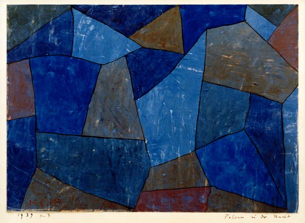 Felsen in der Nacht, 1939.83. van Paul Klee