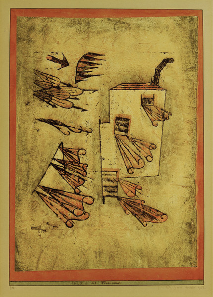Feuerwind, 1923, 43. van Paul Klee
