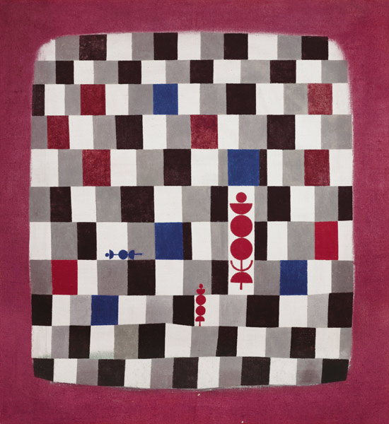 Super Chess, 1937 (no 141) (oil on burlap)  van Paul Klee