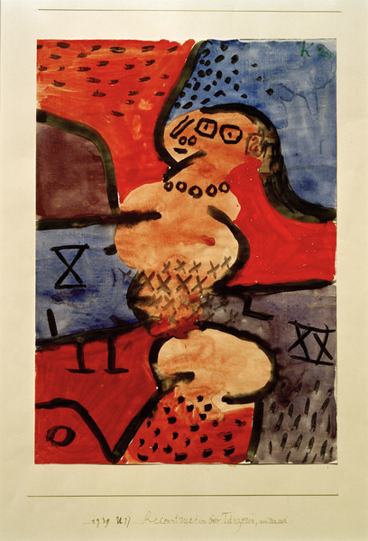 Reconstruction einer Taenzerin, ein van Paul Klee