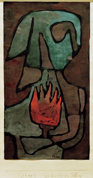 sie huetet die Flamme, van Paul Klee