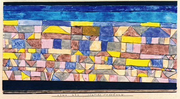 Suedliche Siedelung 1924.234. van Paul Klee