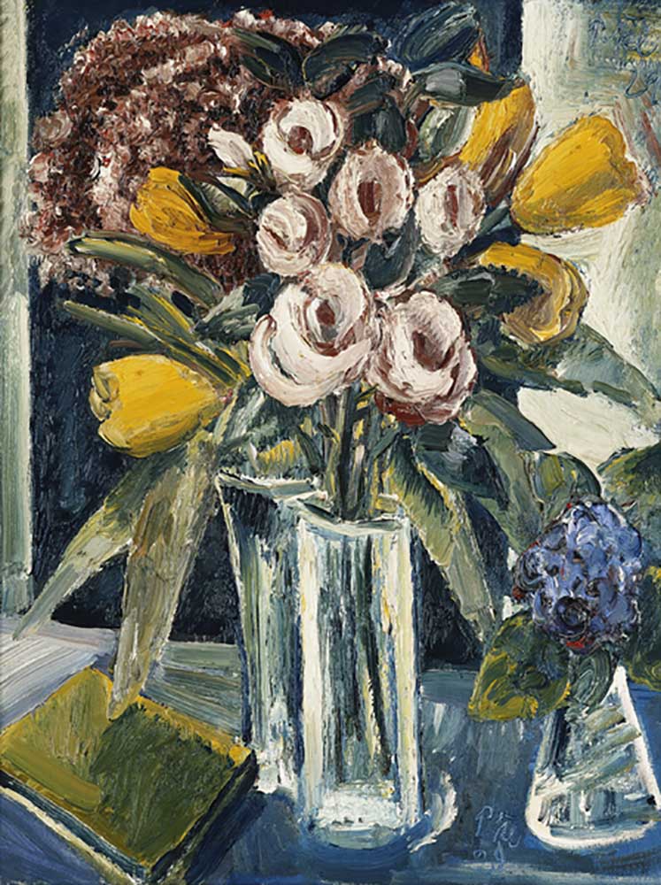 Still Life of Flowers; Stilleben mit Blumen, 1929 van Paul Kleinschmidt