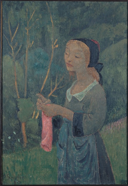 Girl with a Pink Stocking van Paul Serusier