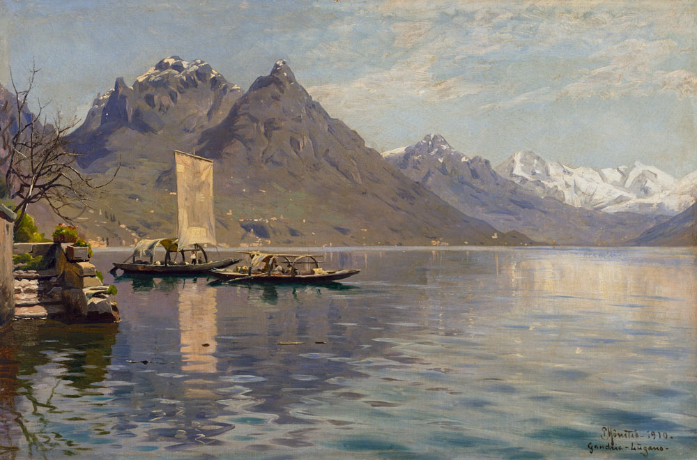 Sunshine on Lake Lugano van Peder Moensted