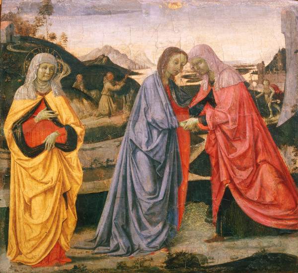 The Visitation / Perugino / c.1472/75 van Perugino (eigentl. Pierto di Cristoforo Vanucci)