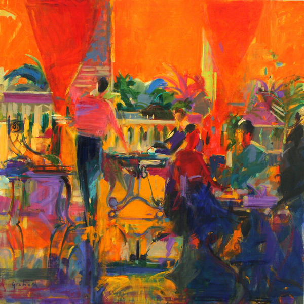 Courtyard Cafe, Tunis van Peter Graham