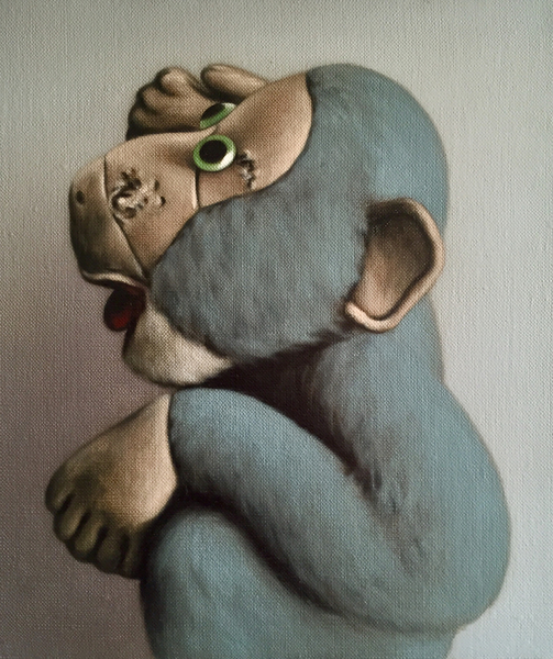 Soft Blue Monkey van Peter Jones