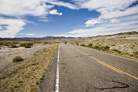 Strasse in Henry Mountains Hanksville US